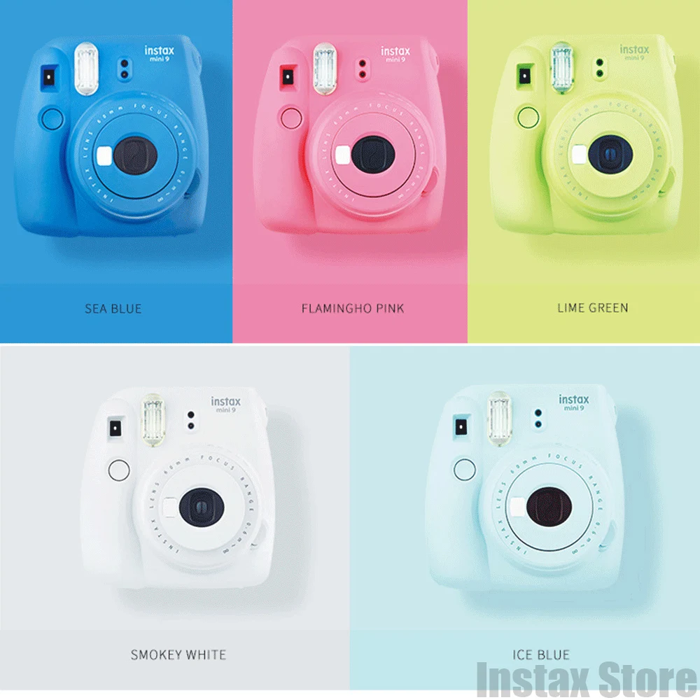 Fujifilm Instax polaroi Mini 9 мгновенная камера instantanea фотокамера романтический подарок видеокамера fotografica цифровая