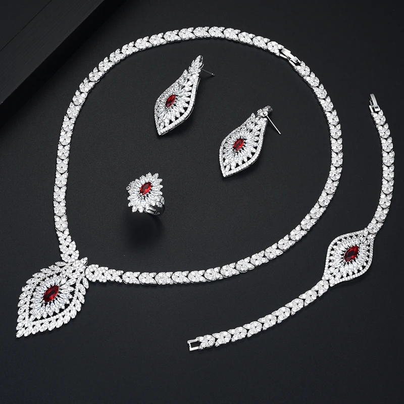  Be 8 mode Bijoux de mariée ensembles feuille Design mariage Bijoux fête accessoires Bijoux Femme en