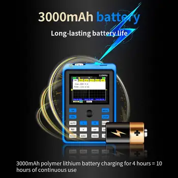 

Professional Digital Oscilloscope 500MS/s Sampling Rate 110MHz Analog Bandwidth Support Waveform Storage 2.4 Inches Screen