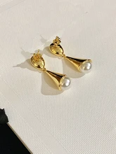 

2021 Hot Trend Brand Pearl Earrings Ear Studs Everyday Wear Versatile Jewelry Atmosphere Fashion Cute