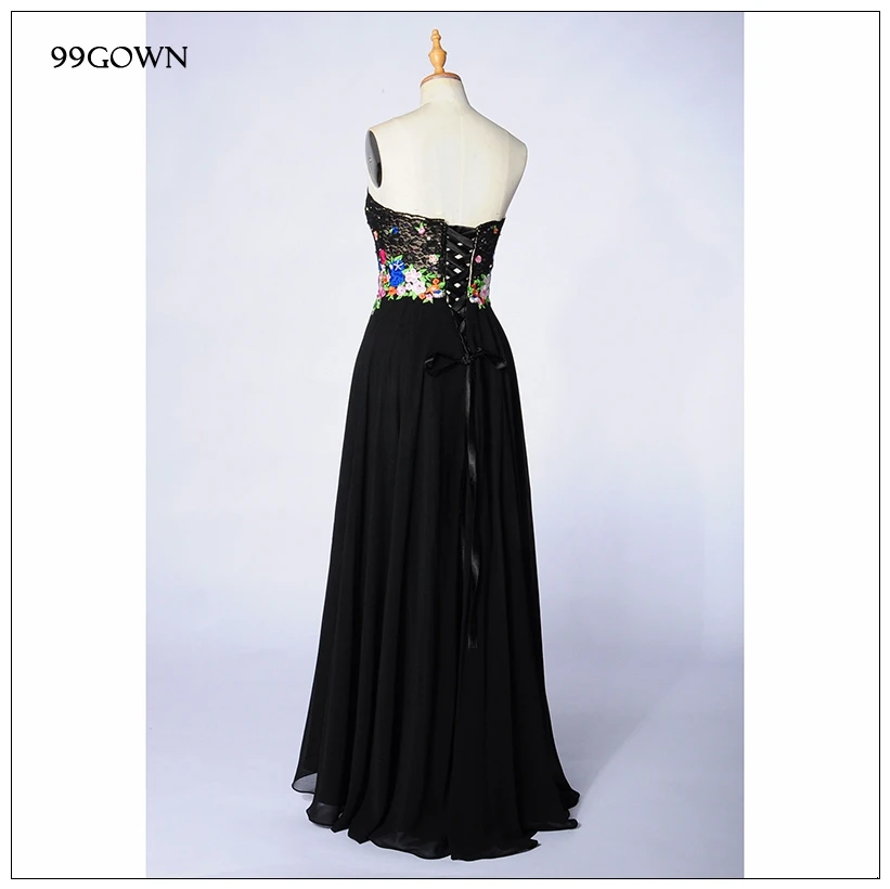 99GOWN длинное кружевное платье для свадьбы, роскошное платье подружки невесты с вышивкой без бретелек, свадебное платье