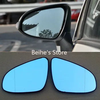 

For Toyota EZ Car Rearview Mirror Wide Angle Hyperbola Blue Mirror Arrow LED Turning Signal Lights