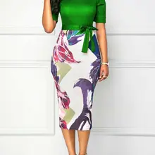 Женское платье роскошное Формальное деловое офисное тонкое платье туника средней длины облегающее платье-футляр для девочек Осенние повседневные синие вечерние платья