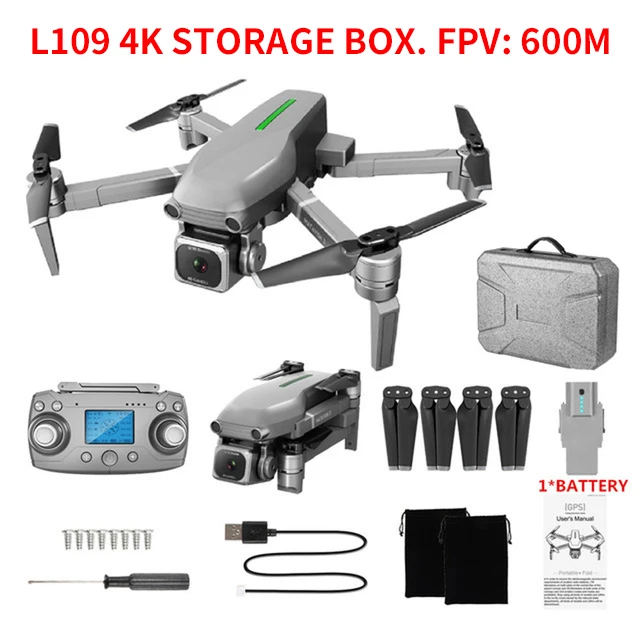 Storage Box FPV-600M Drone Camera HD 4K x50 ZOOM RC Quadrocopter Professional 5G WIFI FPV Brushless Foldable Quadcopter Drone GPS 1000M Distance - Цвет: Storage Box FPV-600M