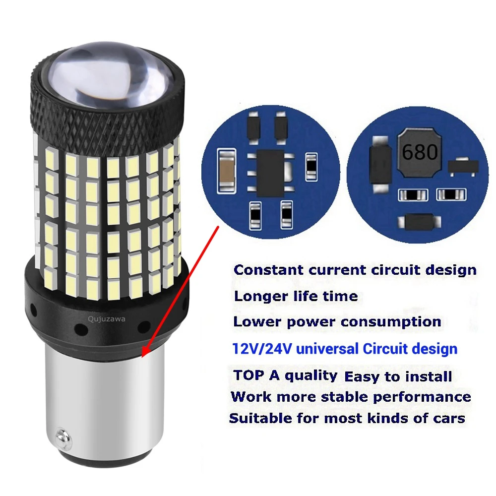 2 шт. 1157 BAY15D P21/5 Вт супер яркий 1600lm светодиодный фонарь для автомобиля, задний тормоз, автомобильная сигнальная лампа, дневной ходовой светильник, красный, белый, желтый