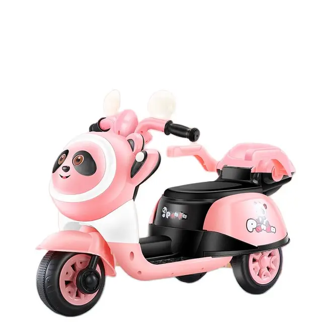 Children's electric motorcycle girl tricycle charging remote control electric car baby stroller large battery car kid 1