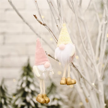 

Plush Hanging Leg Pendants Christmas Tree Decoration Hanging Ornaments Crafts Gifts Xmas New Year Party Wedding Home Decor 63098