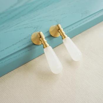 

Modern Furniture Copper Knob and Handles Crystal Kitchen Cabinet Door Handle Wardrobe Cupboard Drawer Pulls Furniture Hardware