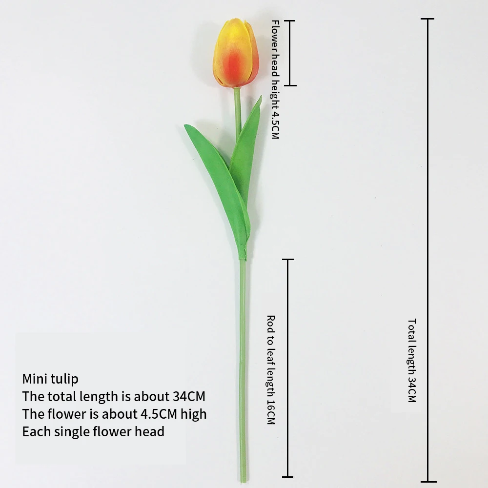 Искусственные тюльпаны 1 шт. букет невесты на ощупь искусственные цветы