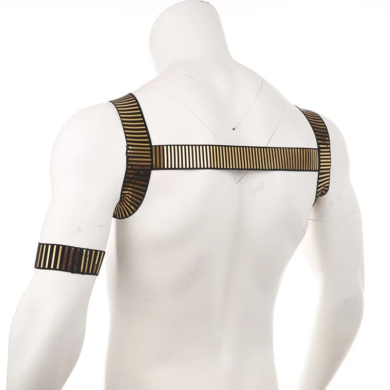 CLEVER-MENMODE Harness Lingerie Men Body Chest Strap Sexy Bondage Costume High Elastic Night Clubwear Male Performance Arm Band cosplay costume,mens bondage lingerie,sexy fetish wear,men chest harness belt
