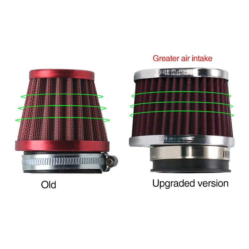 Sclmotos- 38 42 45 50 55 60mm Motorcycle Air Filter Air Pods Cleaner Fit For 50cc 110cc 125cc 200cc ATV Scooter Pit Dirt Bike