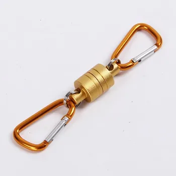 

1pcs Outdoor Fishing Multi-function Magnetic Buckle Magnetic Release Fly Fishing Strong Train Net Holder Lanyard Cable Pull 4KG
