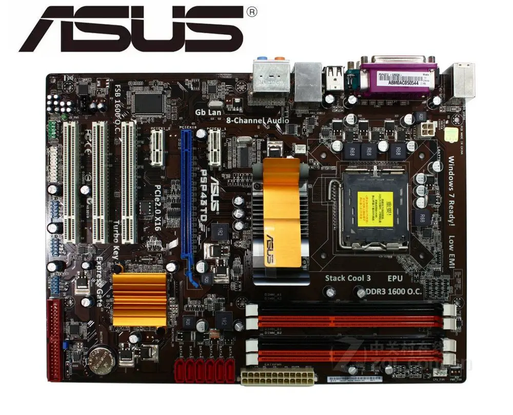 ASUS P5P43TD оригинальная материнская плата ПК LGA 775 DDR3 USB2.0 16 Гб P43 б/у настольная материнская плата