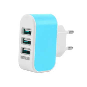 

New3 USB Ports Wall Home Travel AC Power Charger Adapter 3.1A EU Plug for IPhone 5 6 for Samsung Galaxy S3 S4 S5 for LG G3 G4