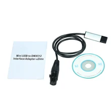 USB к DMX интерфейсный адаптер светодиодный DMX512 компьютерный ПК