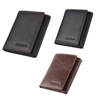 

JINBAOLAI Anti-netic RFID Antitheft Brush Man Wallet Card Holder