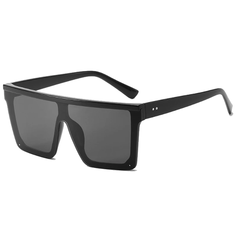 Retro Black Square Sunglasses Men Brand Designer Outdoor Fashion Sun