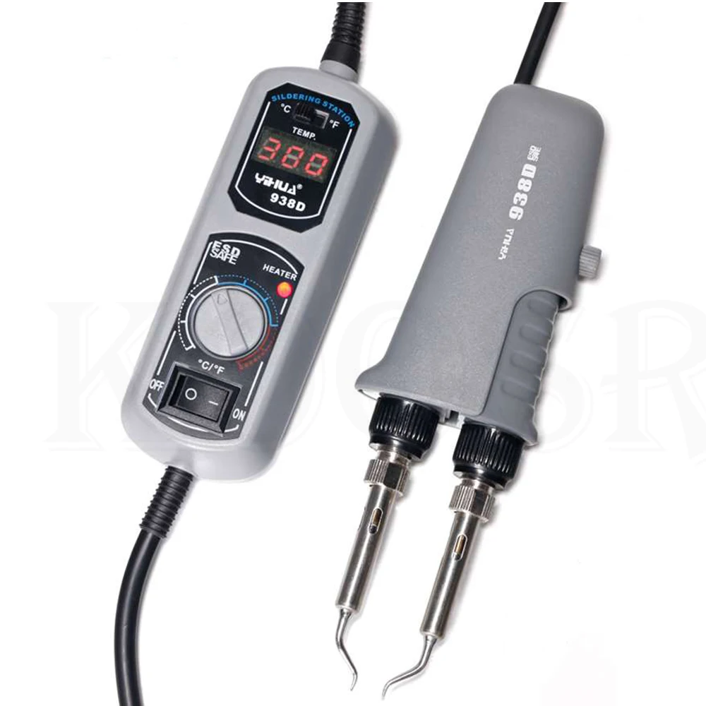YIHUA 938D мини-пинцеты, Портативная паяльная станция, 110 В, 220 В, YIHUA, пинцет, паяльная станция для пайки - Цвет: YIHUA 938D