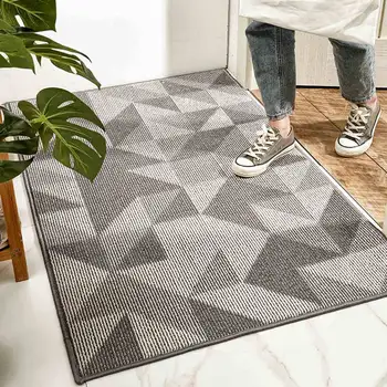 

Geometric Figure Dust Removal Mat Non-slip Floor Mat Household Living Room Carpet Retro Carpets Table Runner Door Mat