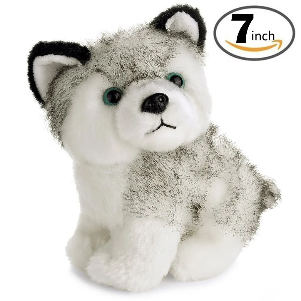 Cute Siberian Husky Dog Plush Toy Soft Kawaii Animal Cartoon Pillow Lovely Gift Suffed Doll for Christmas Gift #B