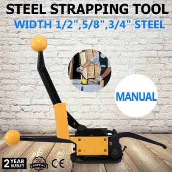 

Free shipping Steel Strapping Tool A333 Banding Strap Kit Manual Sealless Combination Strapping Tools for Banding