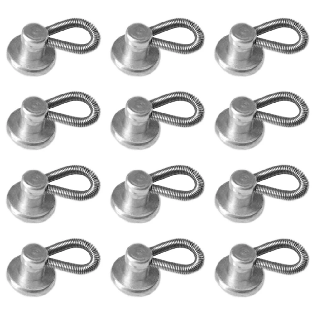 

6pcs/12pcs Button Extender Shirt With Loop Trousers Skirt Buckle Waist Expander Button Collar Adjuster Alloy DIY Elastic