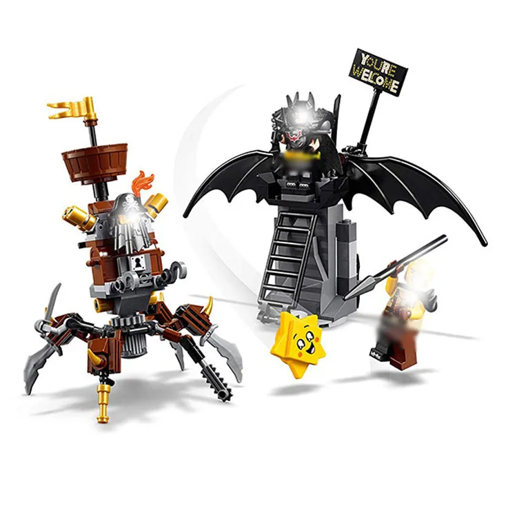

Battle-ready Batman And Metalbeard 168pcs Building Blocks Compatible With Legoinglys 70836 45013 Bricks Building Toys Dc Movie