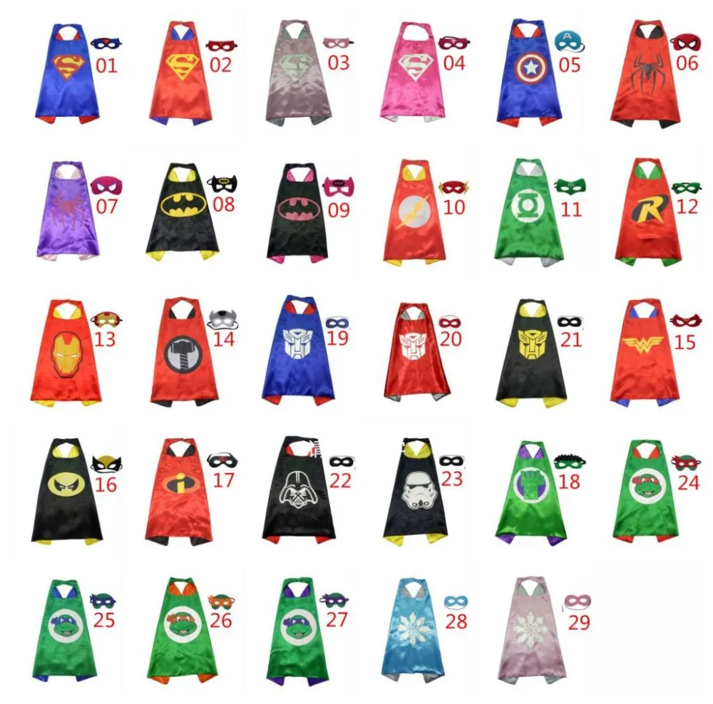 Superman cape (1cloak +1mask)superhero cape Star Wars role-playing children