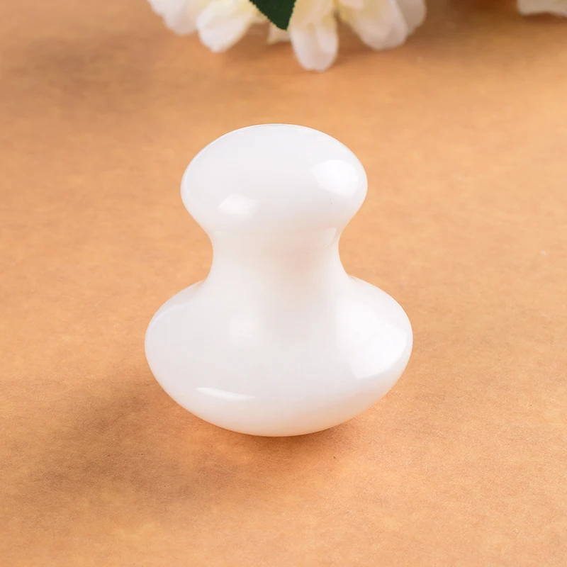 2 шт. нефритовый массажер в форме гриба натуральный камень без трещин подбородок