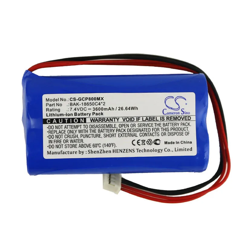 Кэмерон китайско 3600 мАч батарея для G-CARE SP-800 G-CARE BAK-18650C4* 2