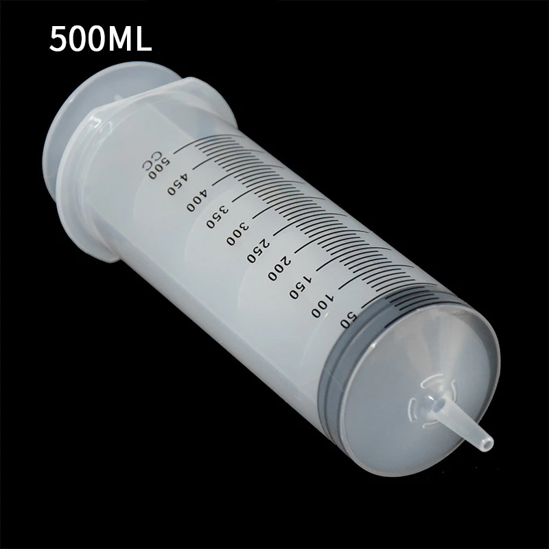 500mlIndustrialplasticsyringeneedlelesssyringehandpushlarge