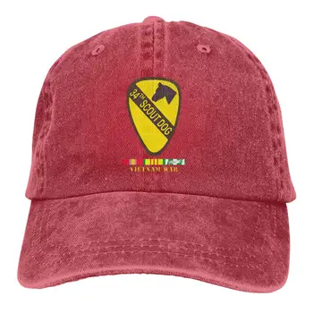 

34th Scout Dog Platoon W VN SVC Wo Txt Neutral Adjustable Baseball Cap
