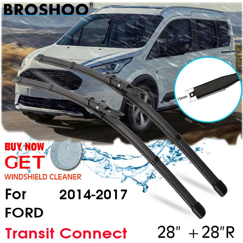 

Car Wiper Blade Front Window Windscreen Windshield Wipers Blades Auto Accessories For FORD Transit Connect 28"+28" R 2014-2017