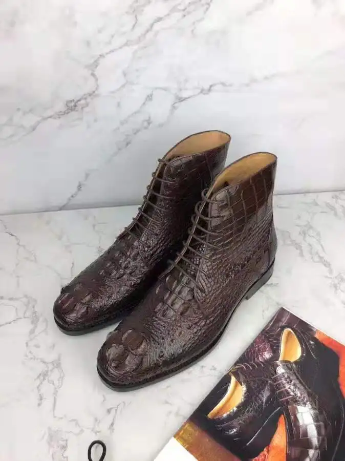crocodile head boots
