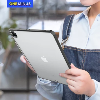

Tablet Case for iPad Pro 12.9 Cover 11 Inch 2020 Ultra Slim Lightweight Shock Absorbant Flexible TPU Air-Pillow Edge Clear Shell