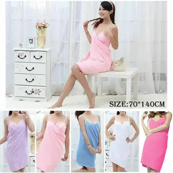 

Home Textile Towel Women Robes Bath Wearable Towel Nightwear Drying Sleeping Spa Womens Beach Lady Magical Dress Fast G1Z8
