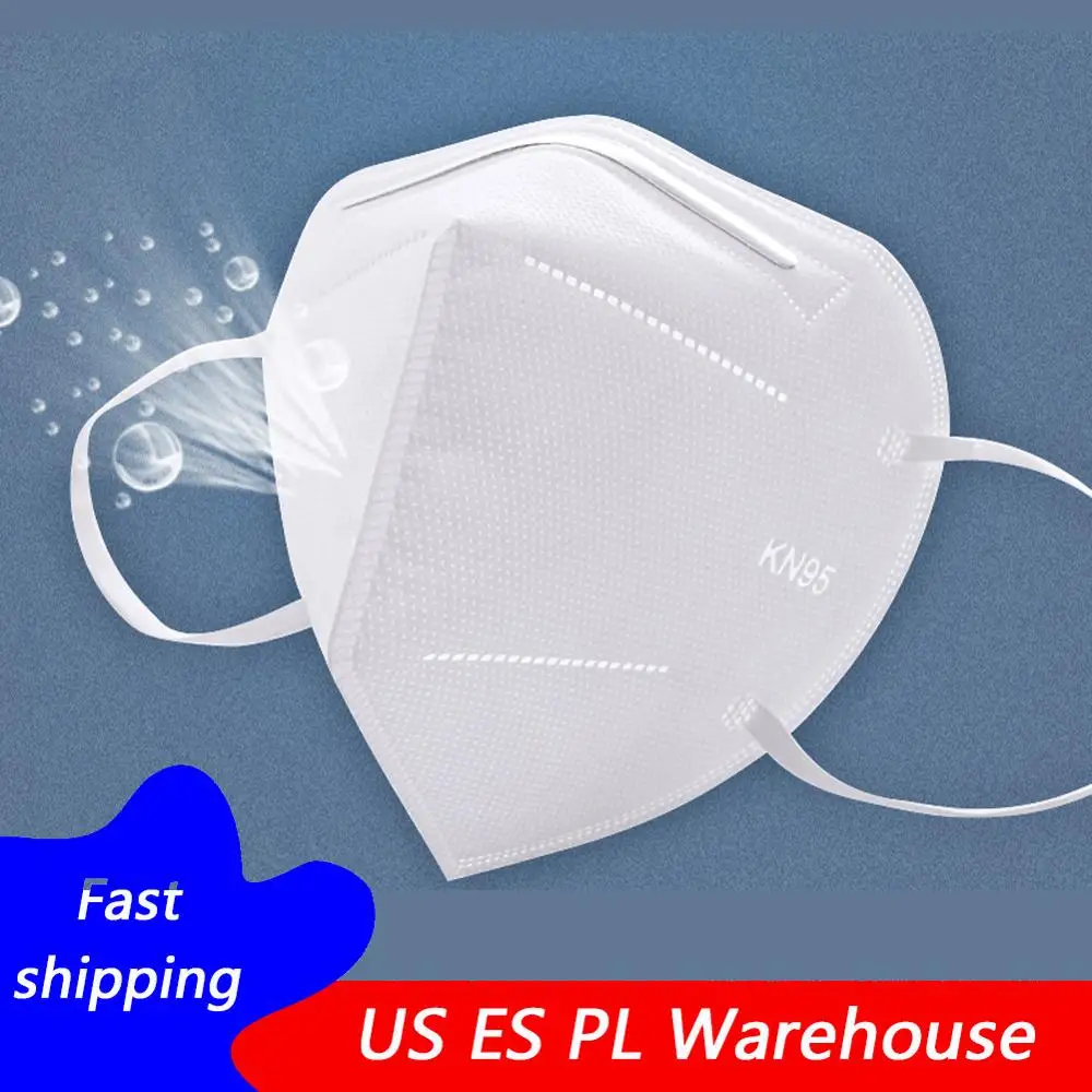 

5 pcs/bag KN95 CE Certification Face Mask PM2.5 Anti-fog Strong Protective Mouth Mask FFP3 Respirator Reusable