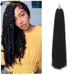 22-30 inch Passion Twist Crochet Hair Braids Synthetic Water Wave Extensions Braiding Hair African Crochet Braids  HeyMidea