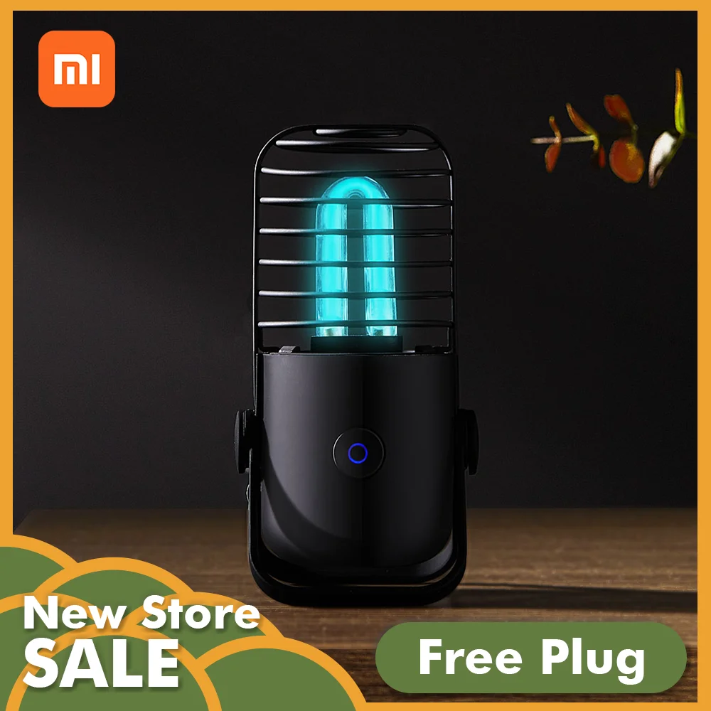 

Xiaomi ozone UV-C Sterilization disinfection lamp wireless potable ultra violet light For Disinfect Bacterial