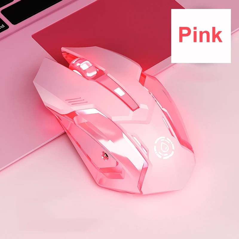 pink mouse gaming Gaming Mouse Silent Mause Ergonomic Backlit Mini Magic Wireless Mouse For Laptop Computer PC Gamer Silent Mouse Gift For Girl bluetooth computer mouse Mice