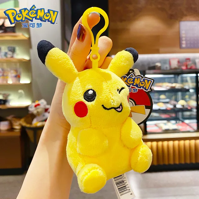 pikachu plush keyring