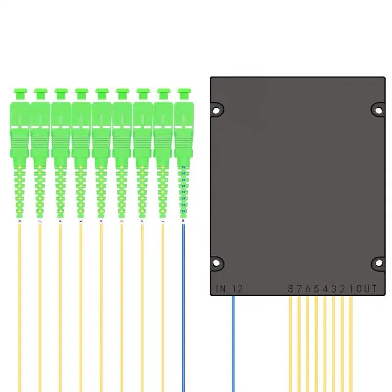 SC APC PLC 1X8 Сплиттер Волоконно-оптическая коробка FTTH PLC сплиттер коробка с 1X8 планарный волновод Тип оптический сплиттер