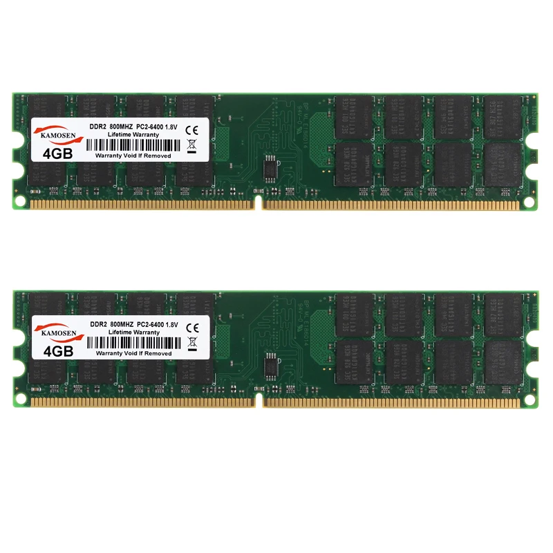 Оперативная память AMD для настольного компьютера 8 ГБ 2x4 PC2-6400 240pin 1 в SD ОЗУ только