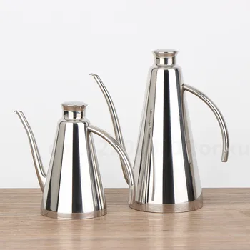 

500/1000ml Stainless Steel Oil Olive Pots Dispenser Sauce Vinegar Batcher Can Bottle Pot Kitchen Accessories Storage