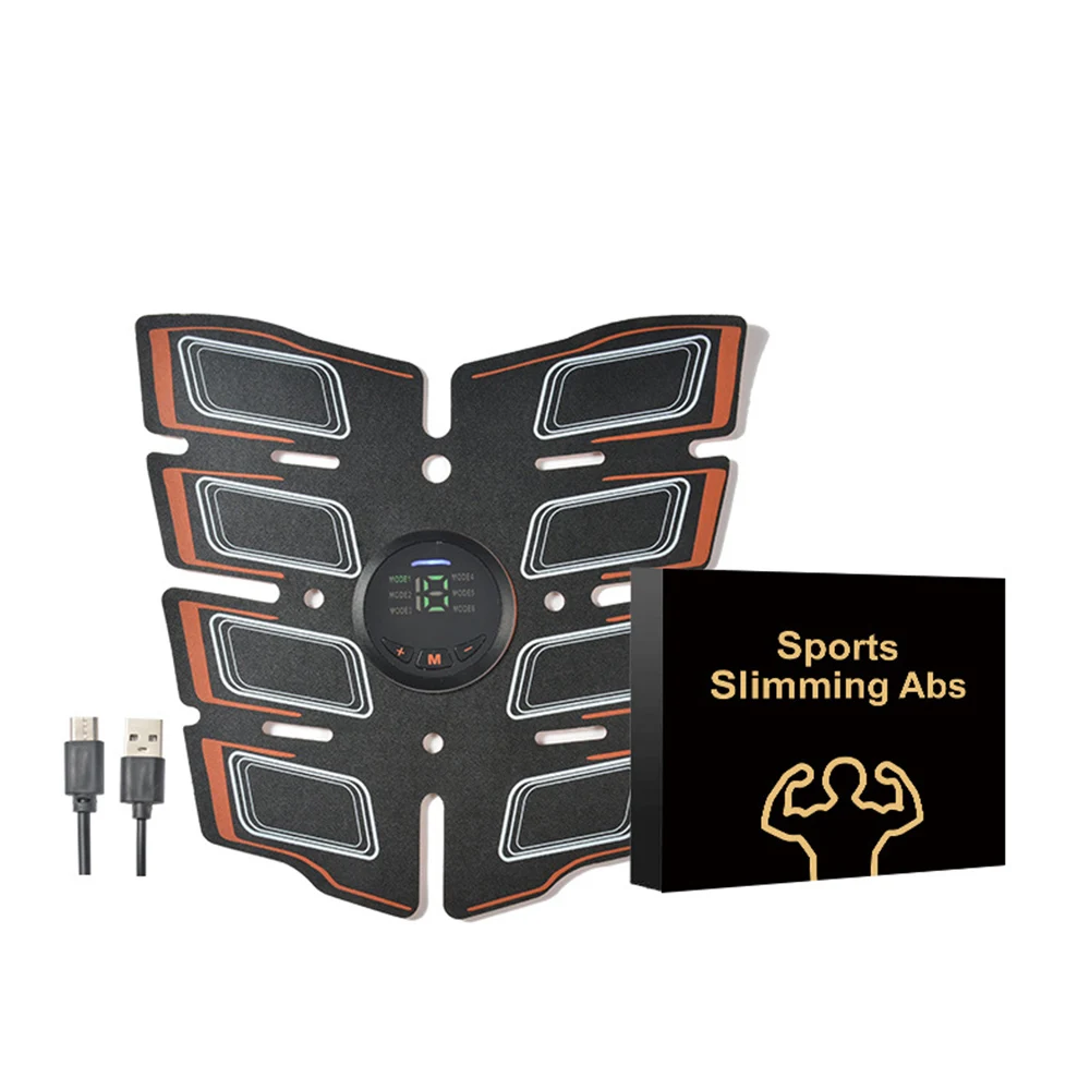 Abdominal Muscle Stimulator Trainer EMS Abs Fitness Equipment Training Gear Muscles Electrostimulator Toner Exercise At Home Gym | Спорт и