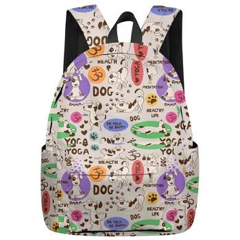 

Spotted Dog Backpack College Students Laptop Backpack Book Bag Casual School Bag