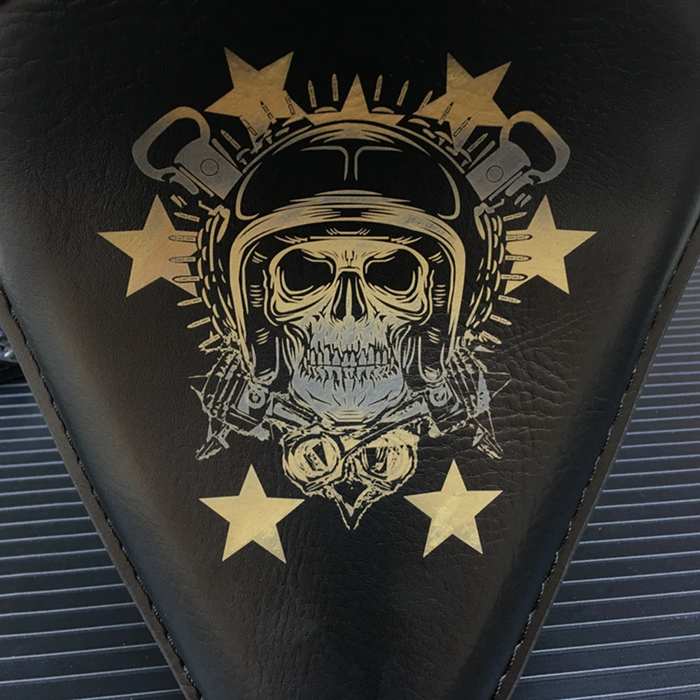 Подушка сиденья для мотоцикла коричневая кожаная Весенняя подушка водителя Harley