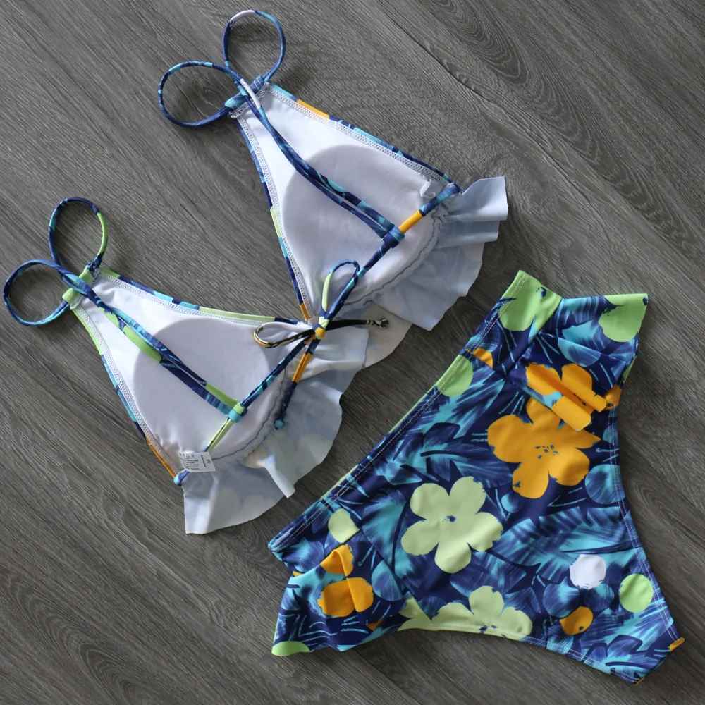 2020 Sexy Brazilian Bikini Set Push Up Women Swimsuit Padded Swimwear Halter Beach Wear Bathing Suit Swimming maillot biquini