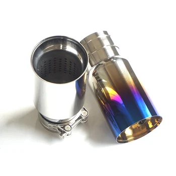 

One round head of 63mm-80mm stainless steel exhaust pipe muffler for / Ford / Toyota / Honda / Mazda / Benz / BMW, etc