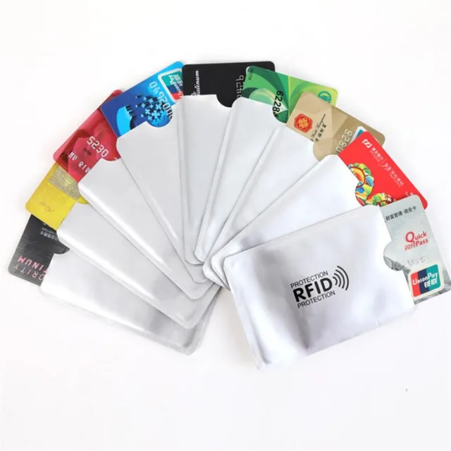 5-20PCS Anti Rfid Card Holder NFC Blocking Reader Lock Id Bank Card Holder Case Protection Metal Credit Card Case Aluminium 6